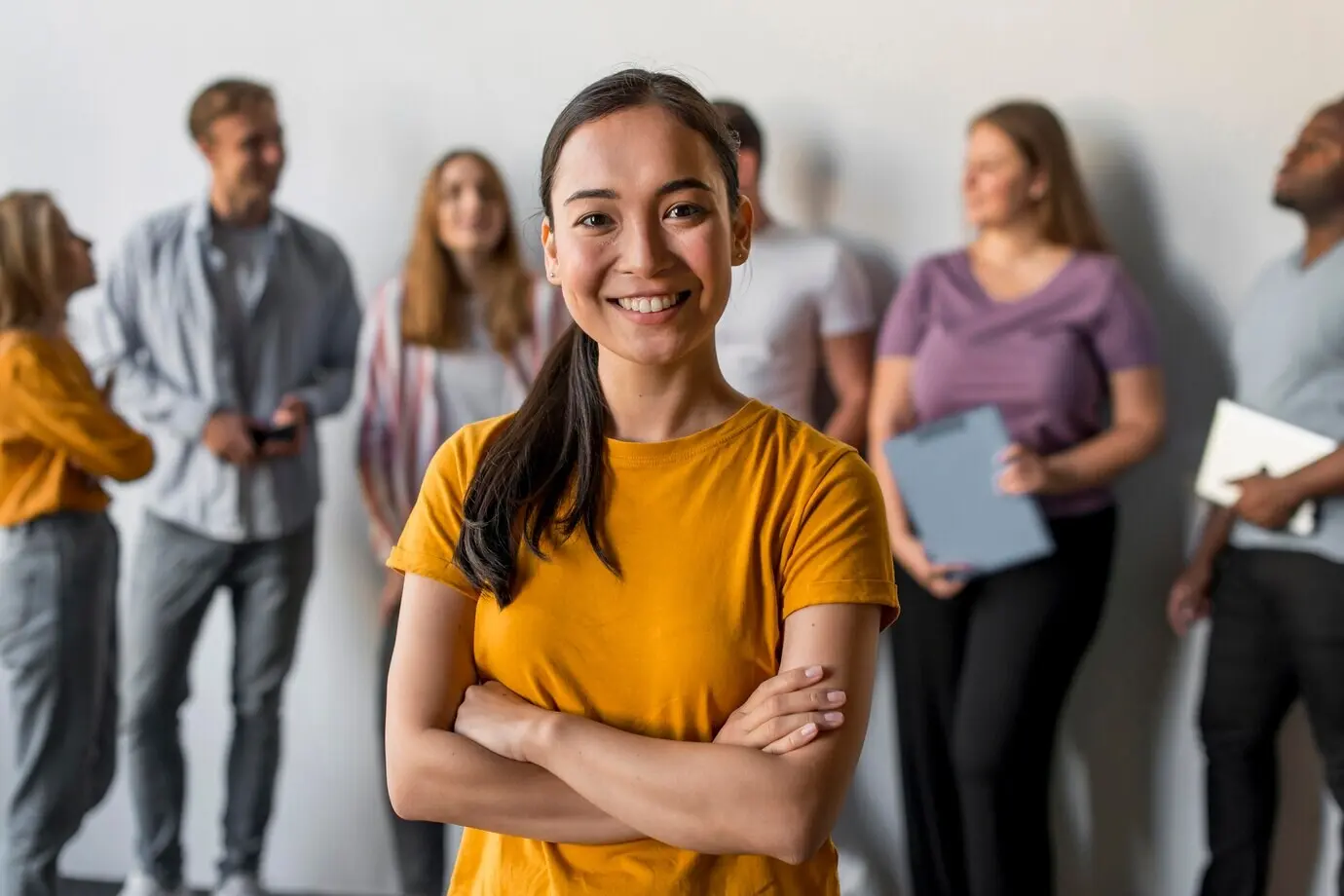Portrait of a smiling adult male